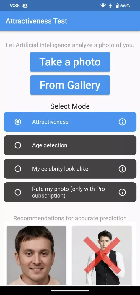 Attractiveness Test स्क्रीनशॉट