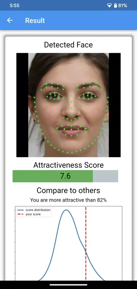 Attractiveness Test स्क्रीनशॉट