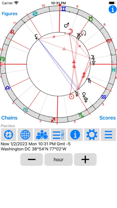 Capturas de tela do Astrological Charts Lite