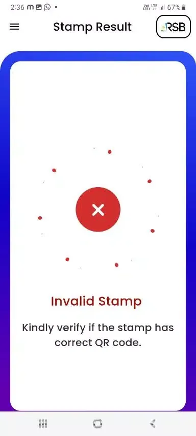 RSB Verification APP سکرین شاٹس