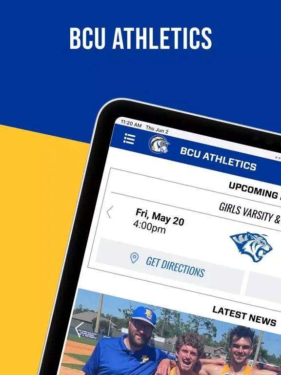 BCU Athletics iPad  Ekran Görüntüleri