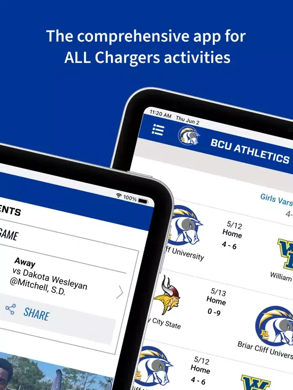 BCU Athletics iPad  Ekran Görüntüleri
