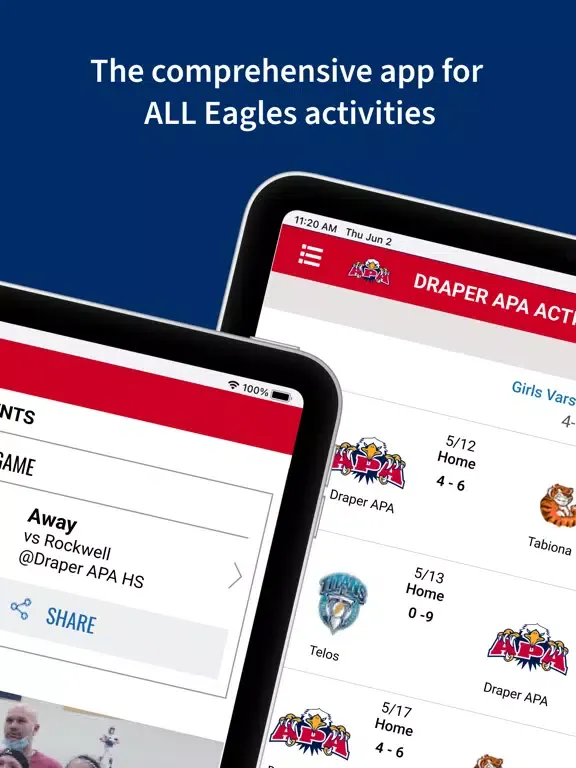 Draper APA Activities iPad  Screenshots