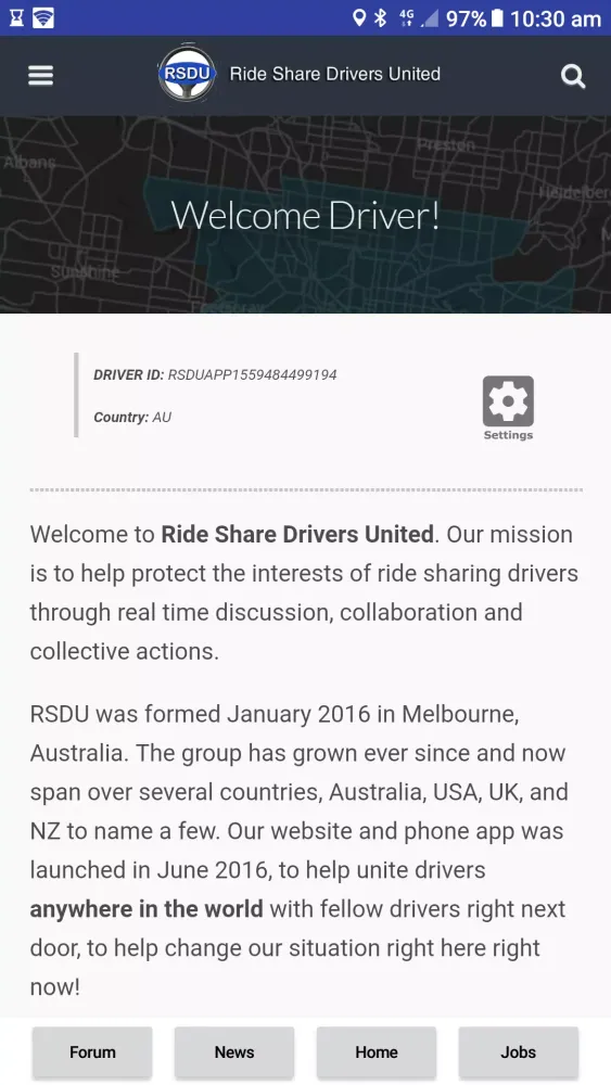 RideShare Drivers United App স্ক্রিনশট