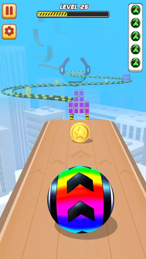 Sky Parkour Run: Ball Game स्क्रीनशॉट