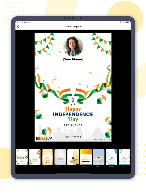 Ảnh chụp màn hình của RSGIO29 iPad 