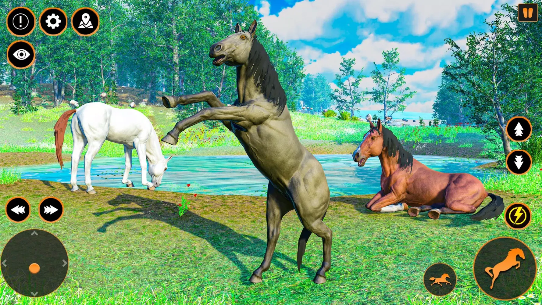 Capturas de tela do Wild Horse Games: Horse Family