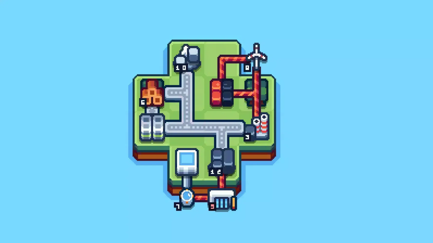 Capturas de tela do Production Chain Tycoon