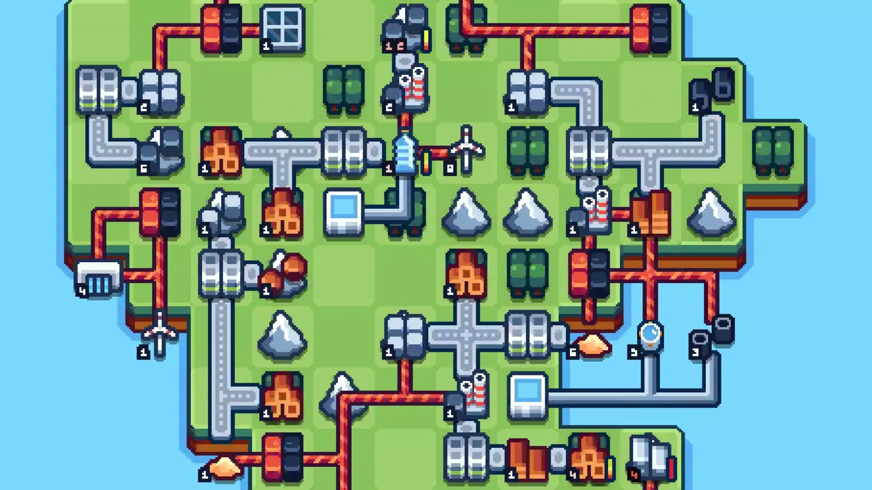 Capturas de tela do Production Chain Tycoon