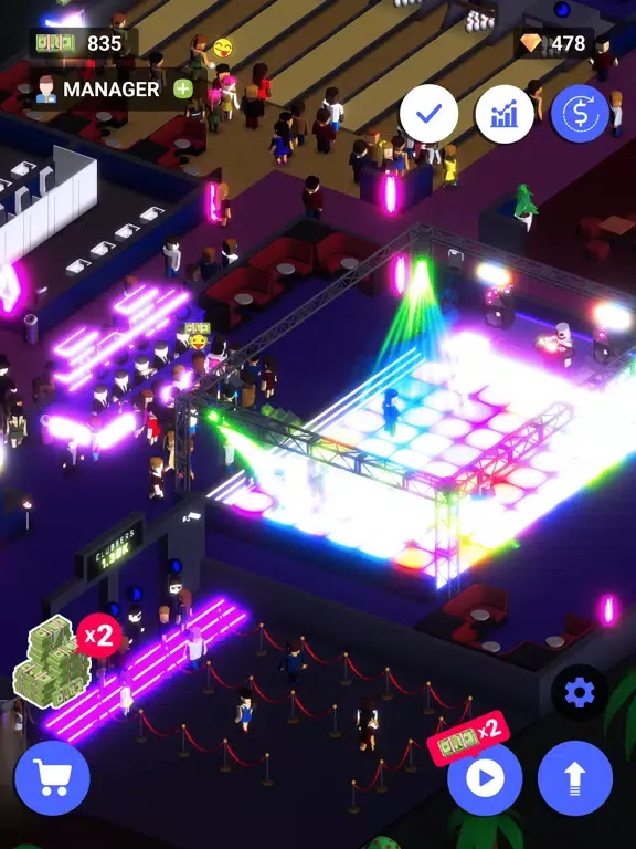 Nightclub Empire - Idle Tycoon iPad  スクリーンショット