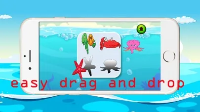 ภาพหน้าจอของ Sea animal vocabulary games puzzles for kids
