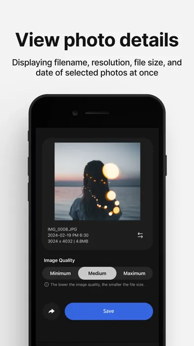 PhotoSlim - Reduce Photo Size Screenshots