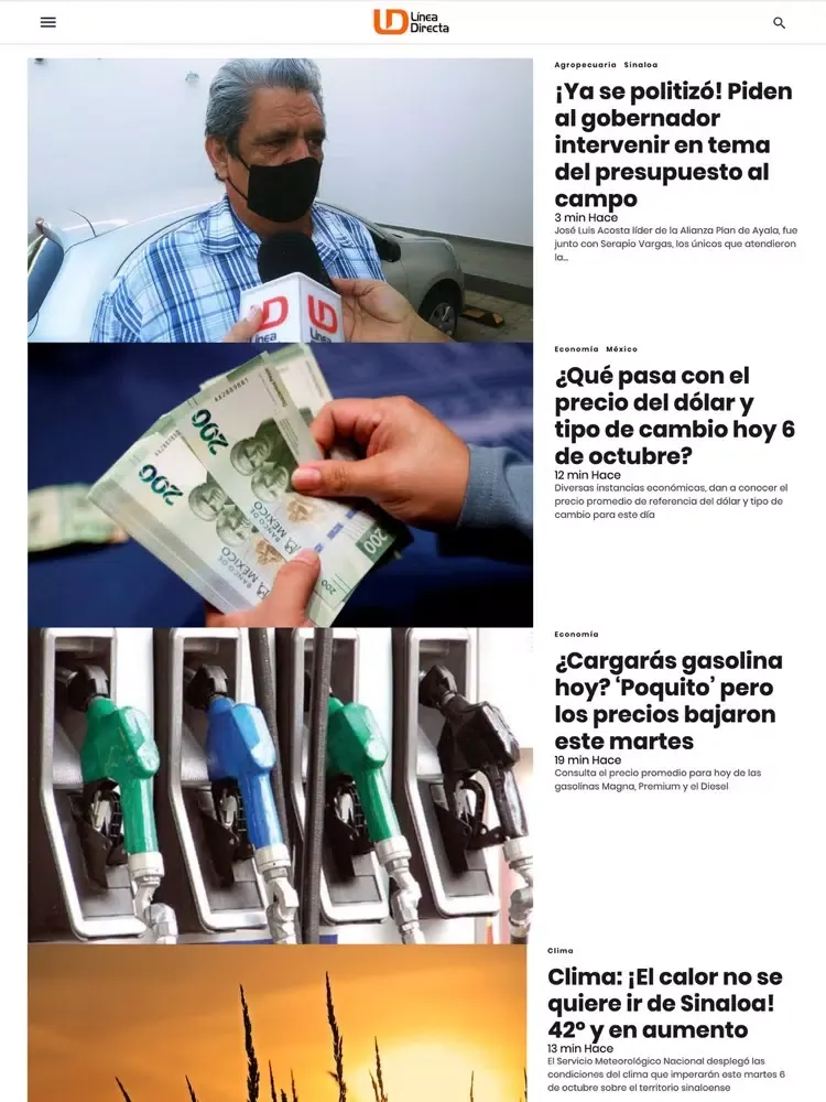 Скриншоты Línea Directa Portal iPad 