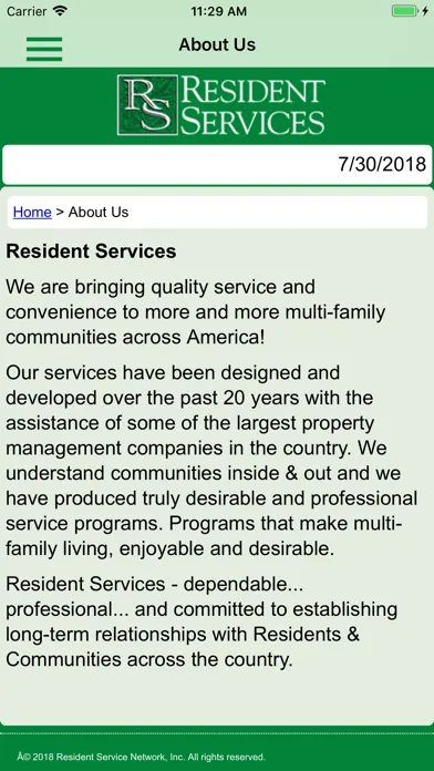 Resident Services App应用截图