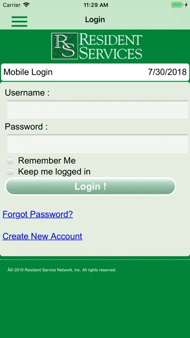 Resident Services App应用截图
