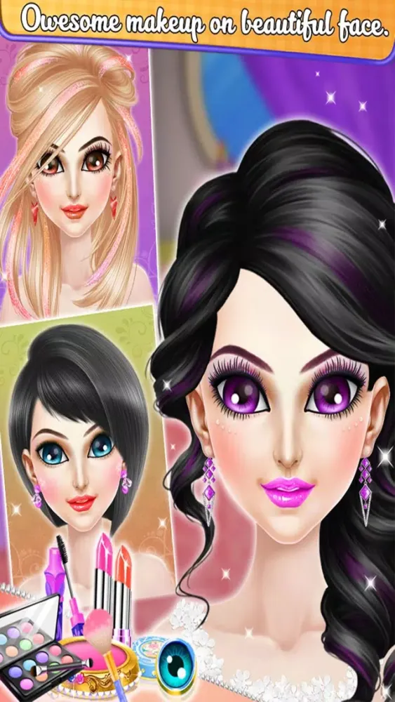 Captures d'écran de High School Girl Makeup Me Salon