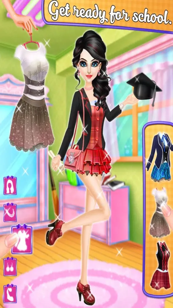 Captures d'écran de High School Girl Makeup Me Salon