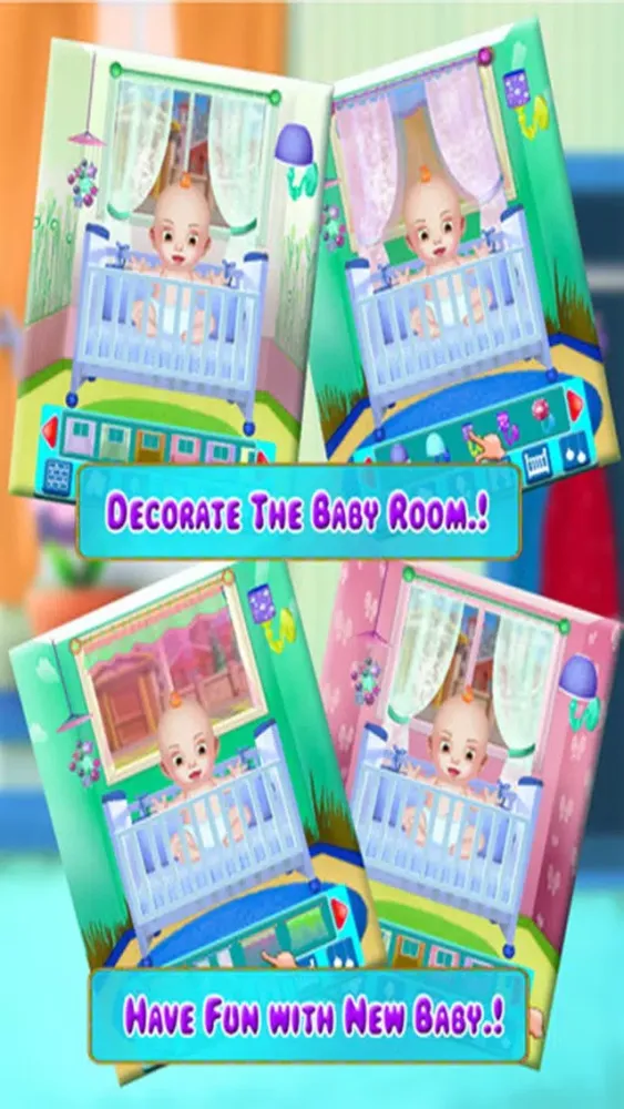 My New Baby Born - Baby Born, Mummy Caring Free Game for kids & Girls स्क्रीनशॉट