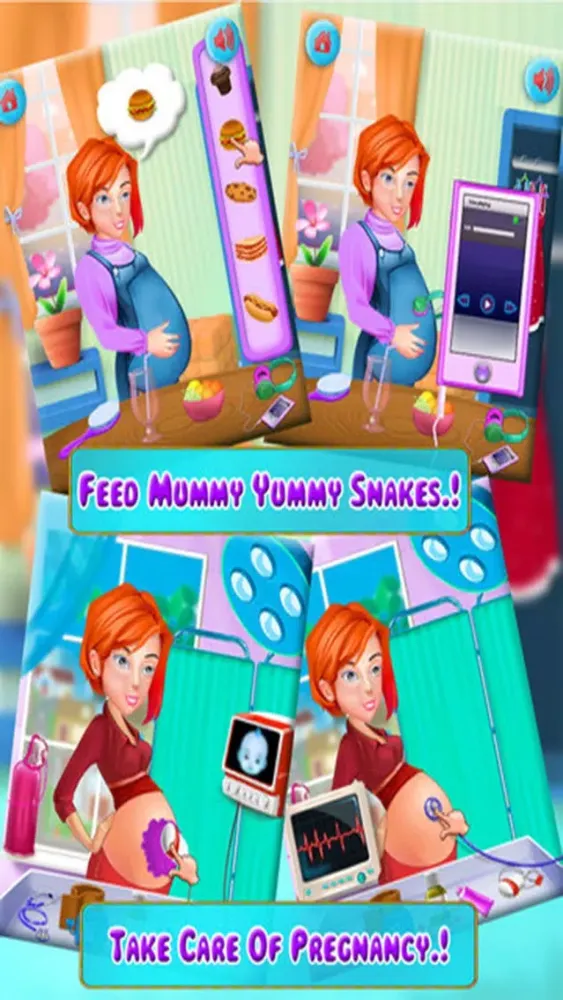 My New Baby Born - Baby Born, Mummy Caring Free Game for kids & Girls स्क्रीनशॉट