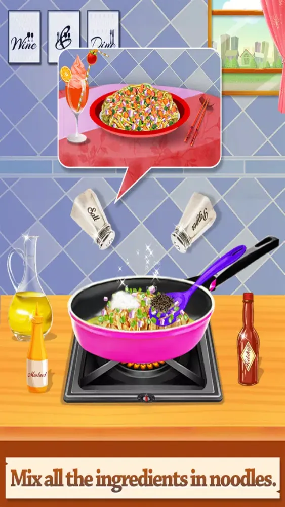 Capturas de tela do Noodles Recipes British Chef