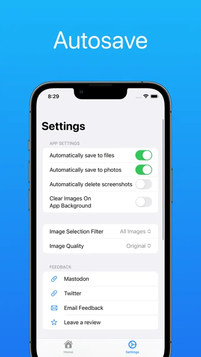 Capturas de pantalla de Shotbot - Framed Screenshots