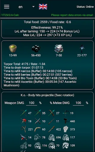 Zrzuty ekranu A-Calc: Ark Survival Evolved