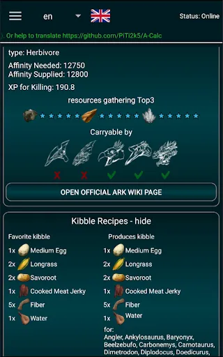 Zrzuty ekranu A-Calc: Ark Survival Evolved