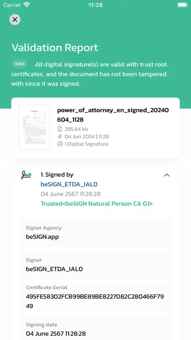 beSIGN سکرین شاٹس