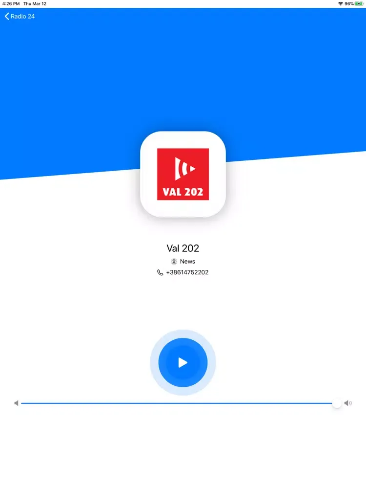 Radio24 Slovenija iPad  Screenshots