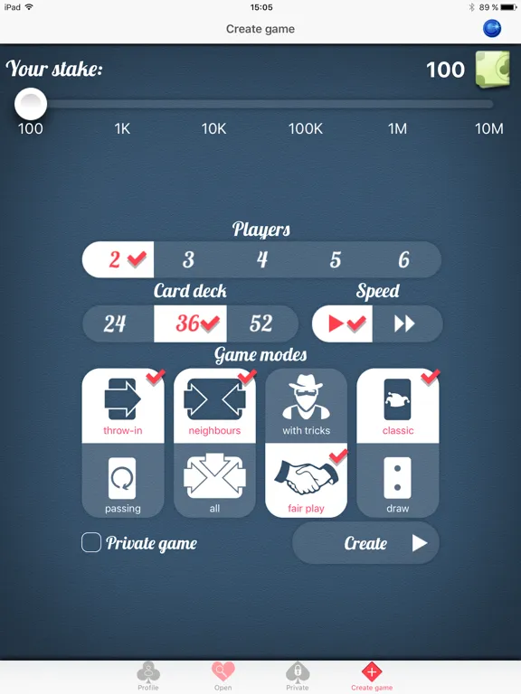 Zrzuty ekranu Durak Online card game iPad 