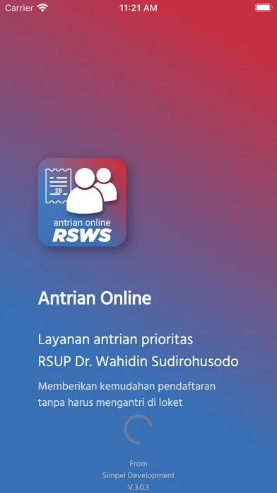 Antrian Online RSWS Ekran Görüntüleri