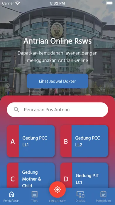 Antrian Online RSWS Ekran Görüntüleri