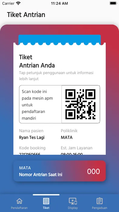 Antrian Online RSWS Ekran Görüntüleri
