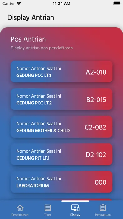 Antrian Online RSWS Ekran Görüntüleri