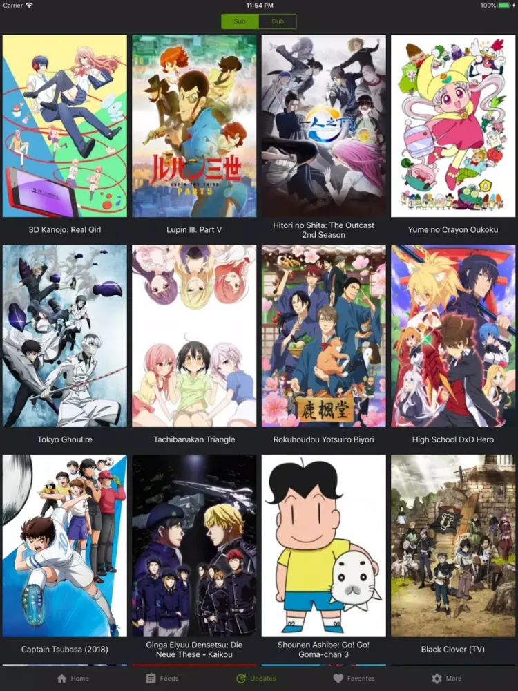 Tangkapan skrin KissAnime - Social HD Anime iPad 