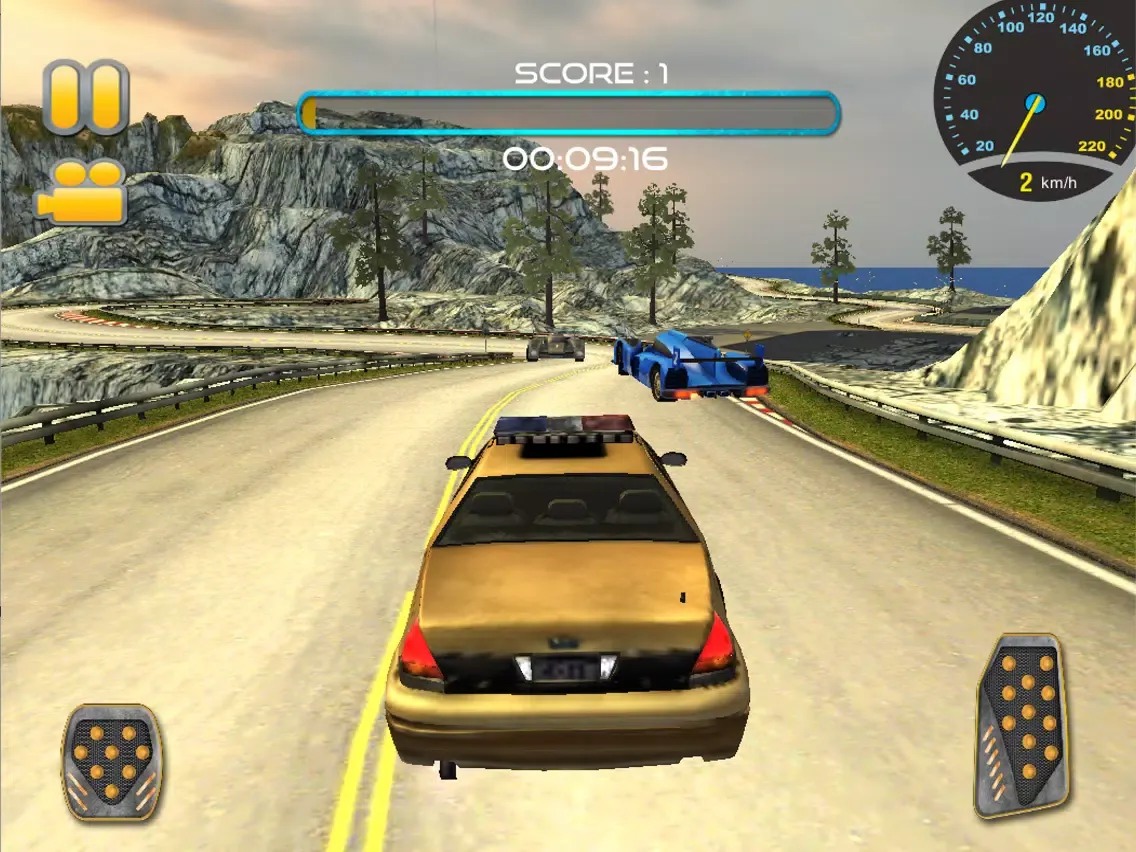 تصاویر Police Taxi Car thief chasing iPad 