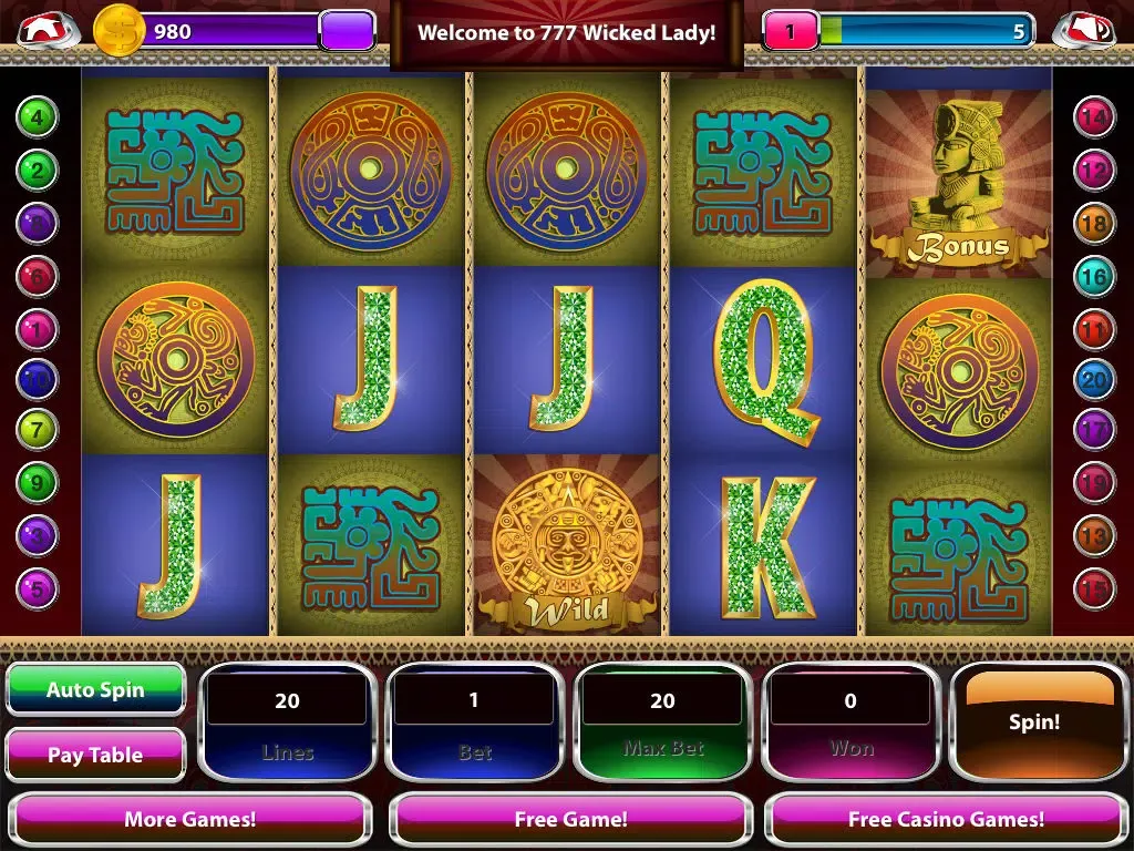 AAA+ Wicked Lady of Olympus Casino Slot Machines iPad  스크린샷