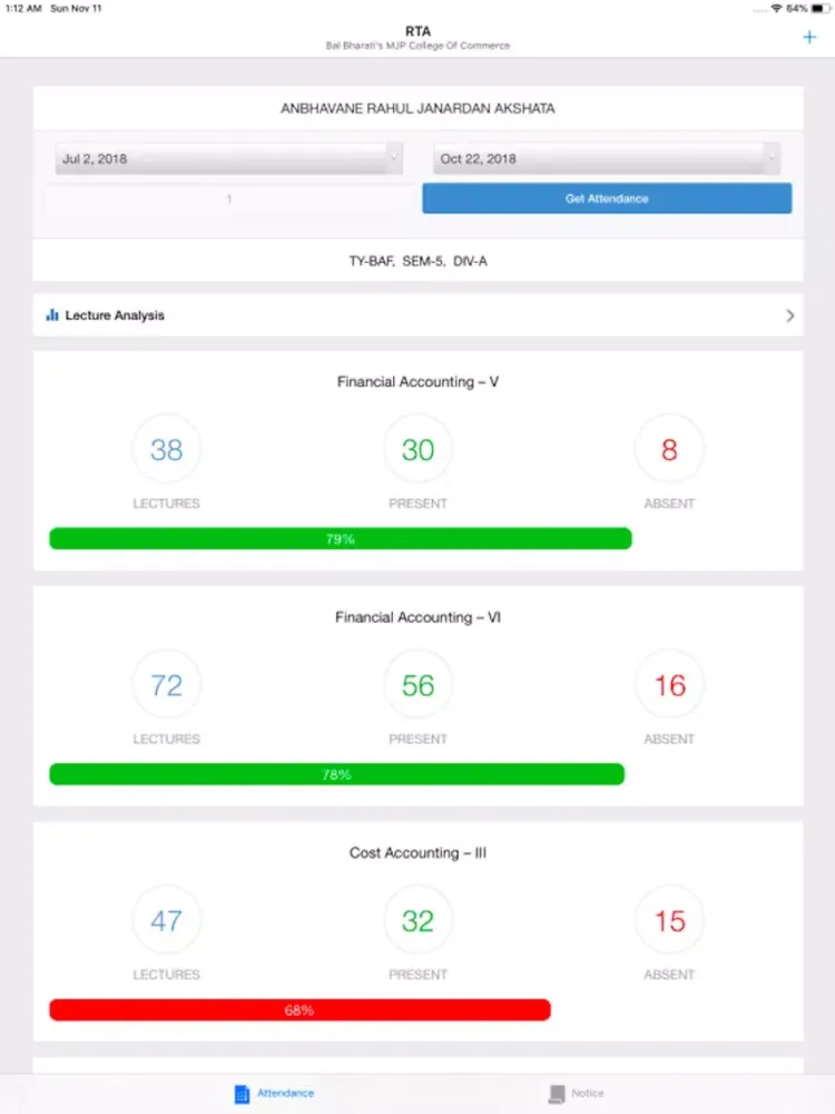 RTA Students and Parents iPad  Screenshots