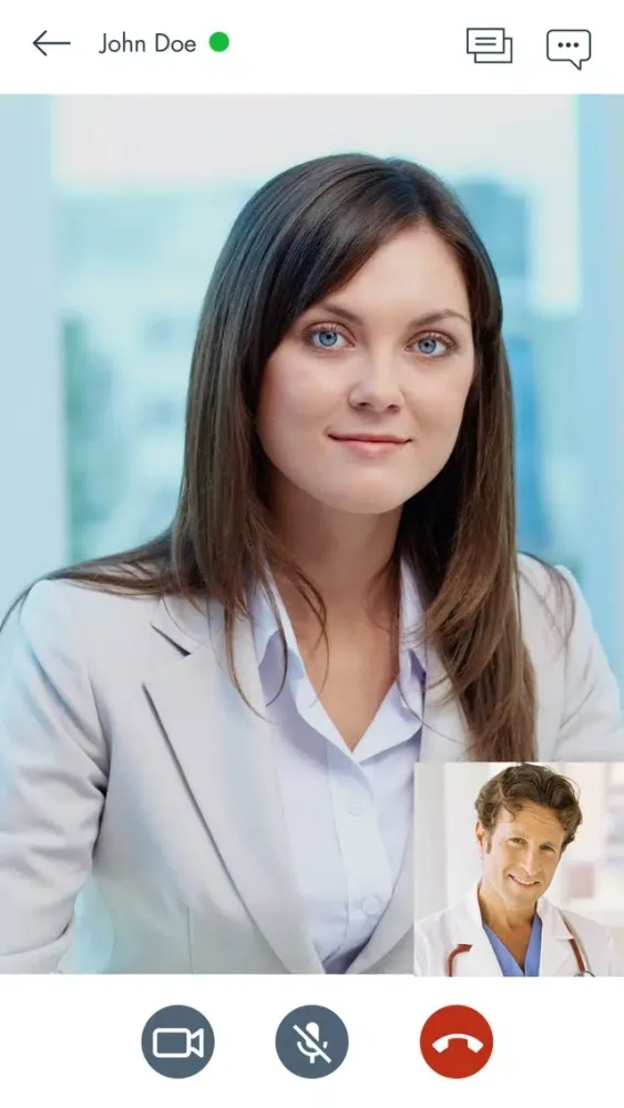 Capturas de tela do Clinician App