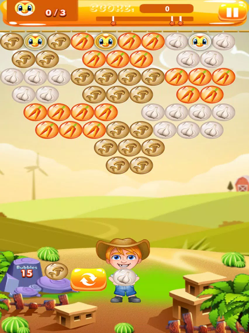 Farmer Bubble Shooter : Pop Farm Fruit Bubbles iPad  Screenshots