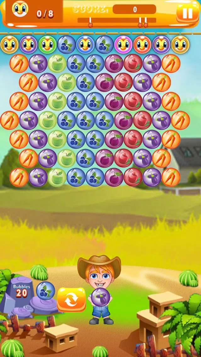 Farmer Bubble Shooter : Pop Farm Fruit Bubbles Screenshots