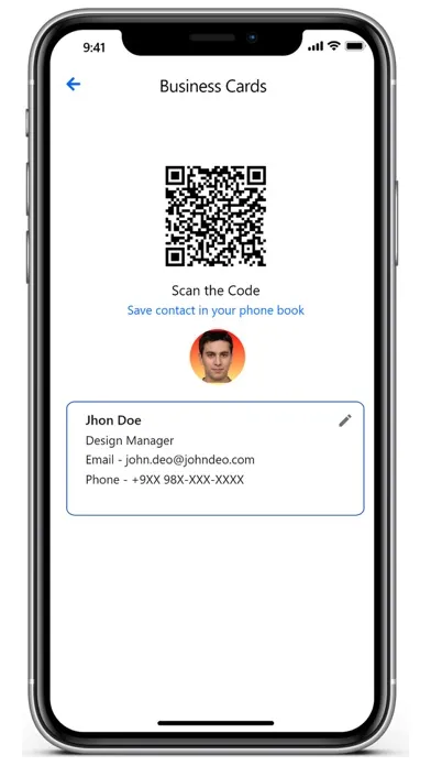 Zrzuty ekranu RTG - Business Card