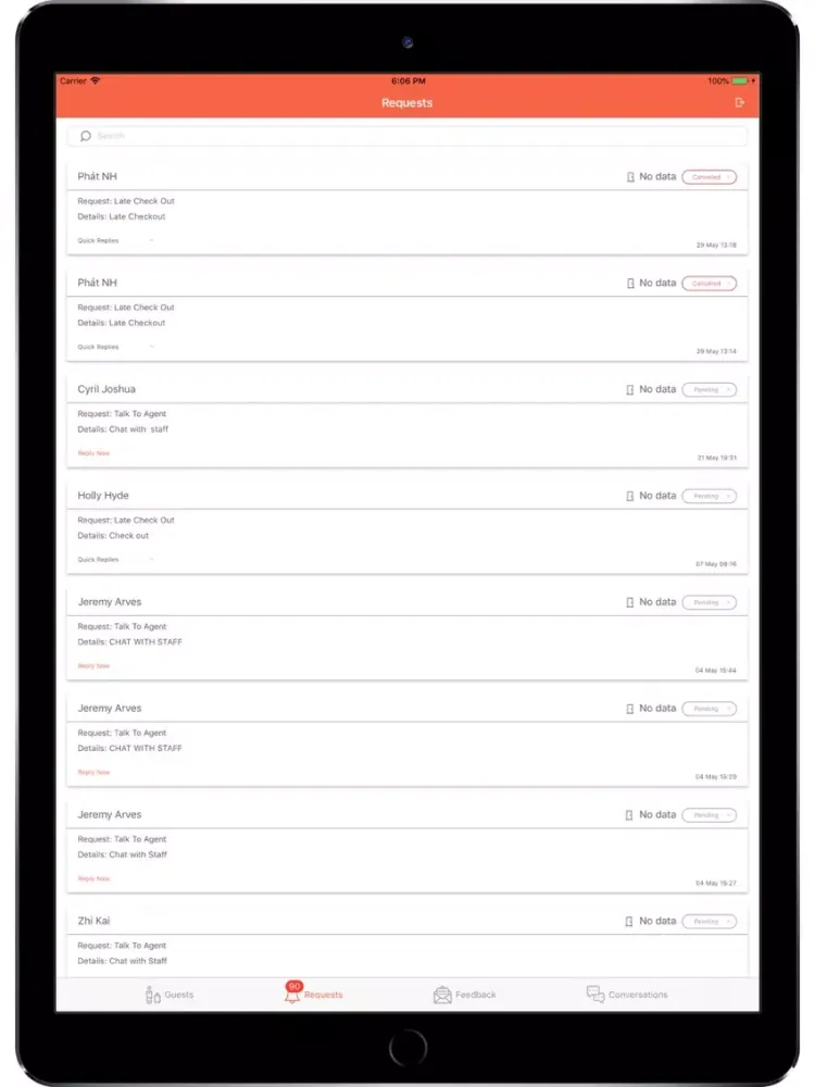 Captures d'écran de Concierge Bot iPad 