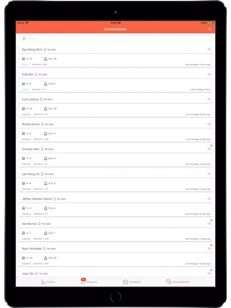 Captures d'écran de Concierge Bot iPad 