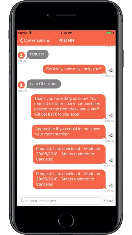 Captures d'écran de Concierge Bot