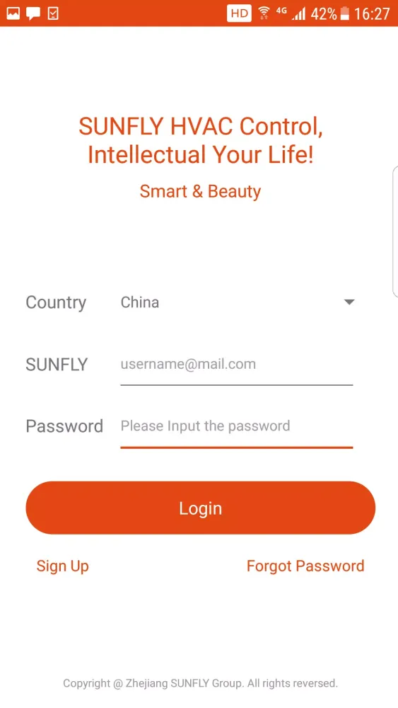 Capturas de pantalla de SUNFLY HVAC