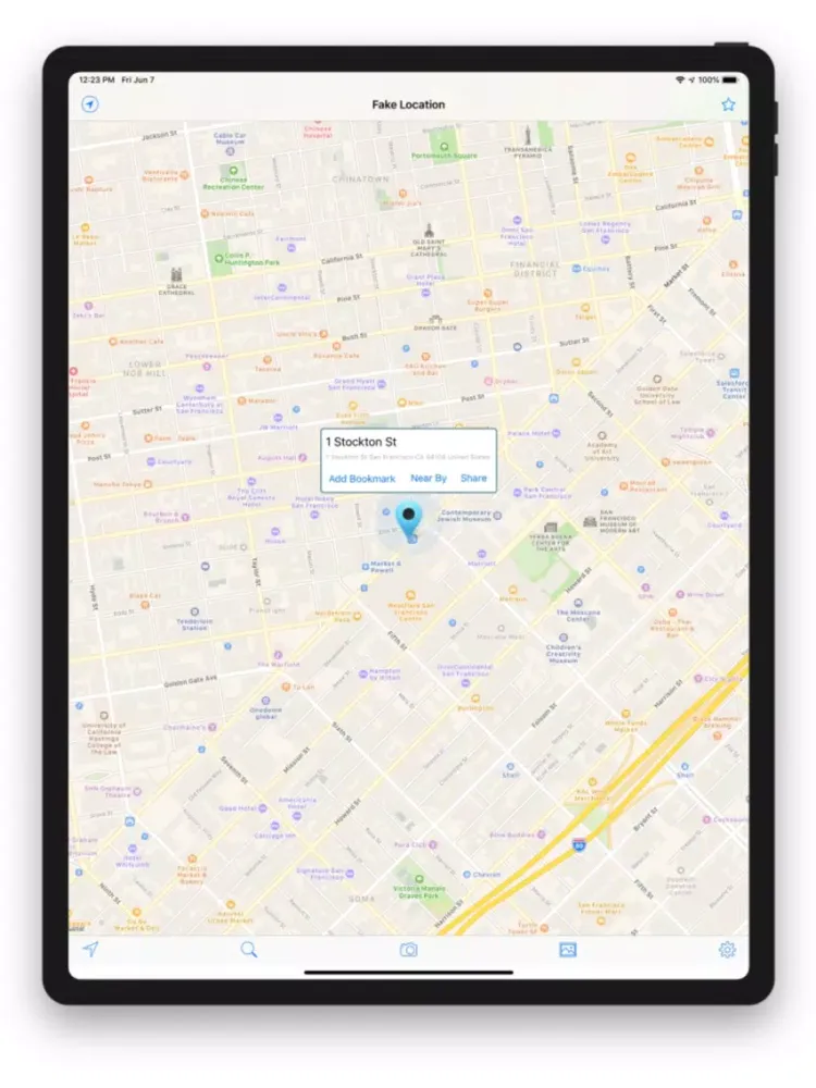 Capturas de pantalla de Fake Location iPad 