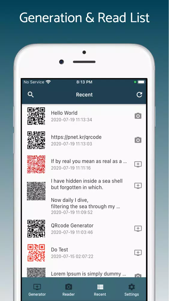 Billy's QRCode Generator স্ক্রিনশট