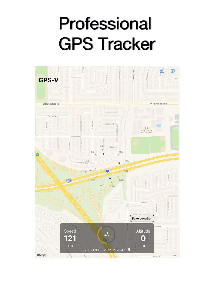 GPS-V Professional GPS Tracker iPad  Screenshots