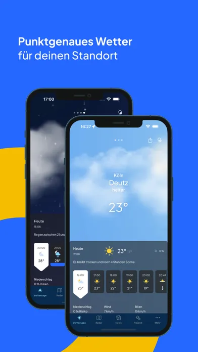 Capturas de pantalla de wetter.de Regenradar & Wetter